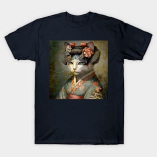 Cute geisha cat. T-Shirt